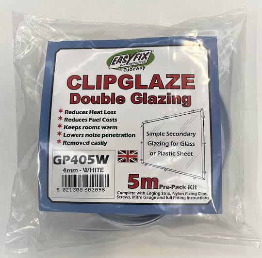 ClipGlaze 4mm Prepack 5m Kit White